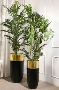 Maceta Metálica con Soporte, Maceta Decorativa para Decoración del Hogar, Plantas de Interior, Macetas para Plantas - Product Image 4