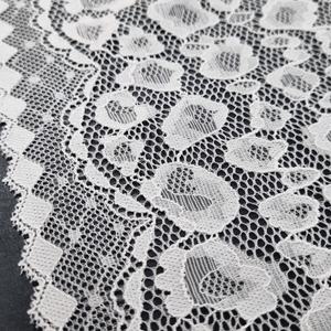 Encaje Elástico Floral con Borde Festoneado, Nailon y Spandex, 23cm, Banda Decorativa de Encaje Elástico de Punto para Lencería y Vestidos - Product Image 5