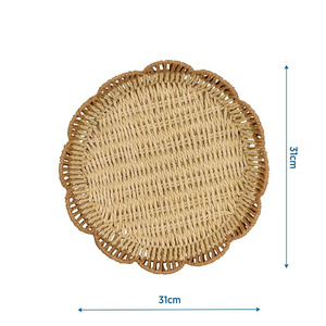 ถาดเสิร์ฟ ชุด 2 ชิ้น ถาดกระดาษทรงกลมตกแต่ง ผลิตในเวียดนาม ราคาขายส่ง - Product Image 2