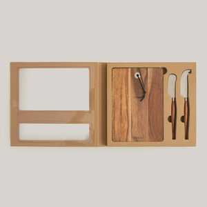 Planche à découper en bois d'acacia durable, fournie par l'usine, planche à découper en bois naturel, planche de préparation alimentaire et plateau de service pour la cuisine - Product Image 2