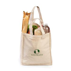 Oem Reusable Grocery Supermarket Beach <b>Shopper</b> Shopping Bag Cotton <b>Canvas</b> Tote Bag With Rope Handle - Product Image 2
