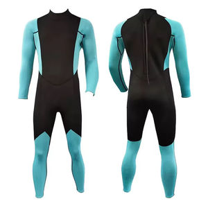 Combinaison de plongée unisexe en néoprène à manches longues, col montant, fermeture éclair au dos, colorée, imperméable, pour toutes les saisons, pour adultes - Product Image 1