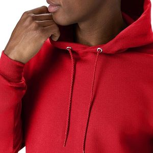 Sudadera con Capucha Roja Sólida para Hombre, Corte Regular, Algodón French Terry, Sudadera Informal con Capucha para Otoño - Product Image 1