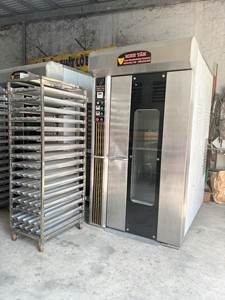 เตาอบโรตารี่ 16 ถาด สภาพใหม่ รับประกัน 1 ปี ปี 2025 สำหรับเบเกอรี่ 380V มอเตอร์ไฟฟ้าคุณภาพเวียดนาม ยี่ห้อ Flour's Minh Tam รุ่น LX16M - Product Image 5