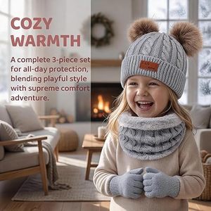 Striped Cute Beanie Hat 100% Acrylic Winter Knit for <b>Men</b> Casual Style <b>Black</b> White Color Block Design Unisex Adult Fit - Product Image 5