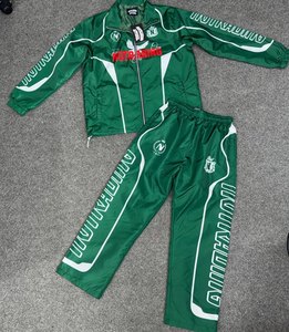 Custom <b>Men's</b> Cotton Blend Windbreaker Tracksuit Zip Up <b>Jacket</b> Windproof Breathable Sport Workout Pants Set - Product Image 5