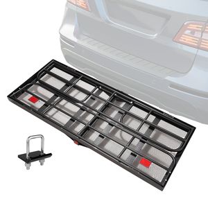 Cestello da carico pieghevole in acciaio 60X24X14 traino montato 400lbs capacità di carico 2 \ "Hitch ricevitore SUV porta camion - Product Image 1