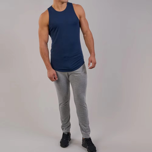 Camiseta sin mangas para hombre, de moda, para gimnasio, casual, para correr, ajustada, venta al por mayor, OEM, personalizada, estilo musculoso, gran oferta - Product Image 3