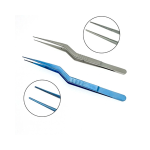 Pinzas Oftálmicas para Tejidos, Pinzas de Plástico con Punta Serrada, Instrumento Quirúrgico Oftálmico, Herramienta Médica Oftálmica Desechable/Reutilizable - Product Image 1