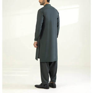 Conjunto de Kurta y Shalwar Kameez Tradicional para Hombre, Mezcla de Lino Premium 2026, Ropa Étnica Masculina de Alta Gama para Venta al Por Mayor - Product Image 3