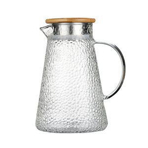 Jarra de Agua Multiusos de Vidrio de 1.8L, Ecológica, Libre de BPA, con Tapa y Asa para Servir y Almacenar Jugo, Leche, Limonada, Agua Fría, Refrescante - Product Image 1