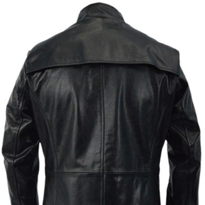 2026 New Custom Men's Leather <b>Long</b> <b>Coat</b> High Quality Winter Zipper Closure Windproof Mandarin Collar Breathable <b>Lightweight</b> - Product Image 6