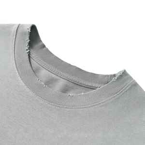 T-shirt personnalisé pour homme, prix de gros abordable, style streetwear, coupe courte, en coton épais, coupe ample - Product Image 5