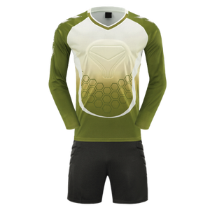 Conjunto de Jersey Acolchado para Portero de Fútbol, Personalizado, Transpirable, con Estampado, Manga Larga, Uniforme de Portero - Product Image 1