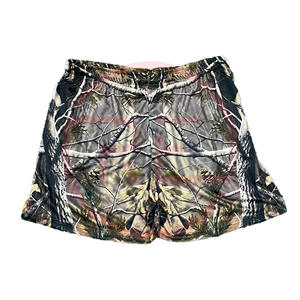 Pantalones Cortos Personalizables para Hombre, 100% Poliéster, Camuflaje Bosque, Malla Transpirable, Ecológicos, de Secado Rápido, con Cordón Ajustable, Estilo Urbano, Servicio OEM - Product Image 2