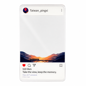 Porte-clés photo en acrylique imprimé UV étanche, inspiré du pont ferroviaire PINGXI de Taïwan, breloque de sac personnalisée, cadeaux souvenirs - Product Image 6
