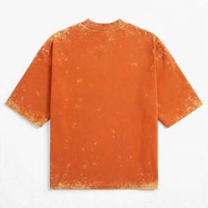 T-shirt Homme Acis Wash Oversized à Épaules Tombantes Coupe Boxy Col Rond Manches Courtes Tricoté Personnalisable GYM ACTIVE ENTERPRISES - Product Image 4