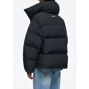 Doudoune matelassée noire et bleu ciel de haute qualité pour femme, avec fermeture éclair intégrale, manteau d'hiver chaud, vêtement d'extérieur personnalisé OEM pour femme, doudoune à bulles - Product Image 2