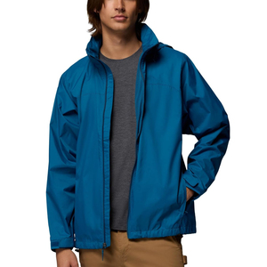 Chaquetas de lluvia transpirables y cómodas con cremallera personalizadas en venta. Nuevas chaquetas cortavientos impermeables para hombre para actividades al aire libre. - Product Image 1