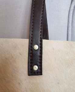 Sac fourre-tout vintage en cuir véritable de vachette pleine fleur, brodé, couleur unie, avec fermeture éclair, pour femme, style OEM personnalisé LHTB-0037 - Product Image 5