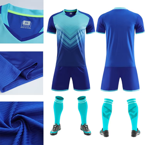 New Arrival High Quality V Neck Soccer Jersey Football Shirts Training Sportswear Uniform Set for Adults Custom Logo - Product Image 4