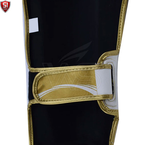 Protège-tibias de boxe pour entraînement de combat, protection de la cheville et du cou-de-pied, chauffe-jambes MMA Muay Thai, protège-tibias légers en PU - Product Image 3
