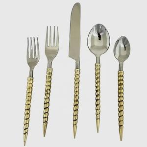 Juego de Cubiertos de Acero Inoxidable Resistente y de Alta Calidad para Restaurantes de Alta Cocina, Hostelería de Lujo y Fiestas, Diseño Elegante - Product Image 1