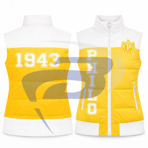 Chaleco Acolchado Amarillo de Moda Philo Affiliates para Mujer, Prenda Exterior Casual y Deportiva para Invierno - Elegante Logotipo PHILO - Product Image 3