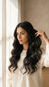 Extensions de cheveux indiennes Remy de luxe, texture douce et soyeuse, pointe en U, kératine, cheveux humains de haute qualité, perm-friendly, machine double trame, double tirage - Product Image 5