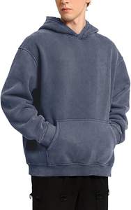 Sudadera con Capucha Moderna 100% Algodón, Lavado Ácido, Transpirable, Estilo Y2K, Vintage, Streetwear, Gruesa, Oversize, Unisex - Product Image 3