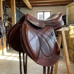 Silla de Montar Inglesa de Piel Natural Suave de Alta Calidad Hecha a Mano, Cómoda y Duradera, con Herrajes Niquelados Nafko - Product Image 6
