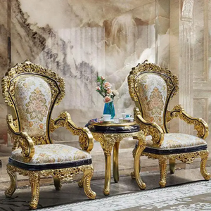 ชุดโซฟาห้องนั่งเล่นทรงสี่เหลี่ยมสไตล์ฝรั่งเศส ทำจากไม้มะฮอกกานีเนื้อแข็งสุดหรู แกะสลักด้วยมือ หุ้มเบาะอย่างดี ผลิตในอินโดนีเซีย - Product Image 6