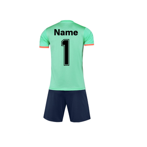 Proveedor directo de fábrica, uniforme de fútbol sublimado personalizado, último modelo de conjunto de camiseta y pantalones cortos de fútbol para ropa deportiva. - Product Image 3