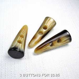 Unique Ox Horn Coat <b>Toggle</b> Button Handmade High Quality Polished Customized Color - Product Image 2