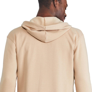 Nueva Sudadera con Capucha y Cierre para Hombre, Color Beige, Corte Regular, Color Sólido, Felpa Francesa, Estilo Casual para Otoño - Product Image 6