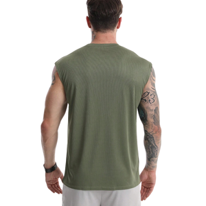 <b>Mens</b> Sleeveless Cotton Eco-Friendly Training Shirts Lightweight Sports Tank <b>Top</b> Breathable Quick Dry Gym Fitness Workout <b>Muscle</b> - Product Image 2