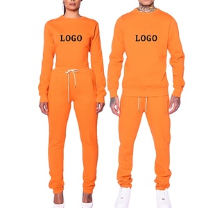 OEM logo personnalisé couleur haute qualité en gros col rond grande taille designer jogging costumes slim fit unisexe survêtements 2025 - Product Image 2