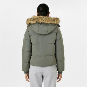 Chaqueta de Invierno Acolchada para Mujer y Hombre, Color Gris, con Capucha, Cálida, para Exteriores, Marca OEM - Product Image 2