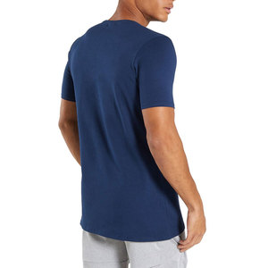 T-shirts de compression personnalisés en polyester/spandex bleu marine 2026 pour la gym, le fitness et le yoga – Fabrication de t-shirts - Product Image 2