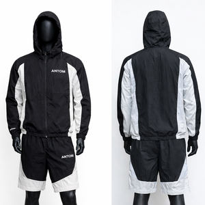 ชุดเซ็ตเสื้อยืดและกางเกงขาสั้นผู้ชาย ผ้าฝ้าย 100% สไตล์ลำลอง แฟชั่นใหม่สำหรับฤดูร้อน ลายปักแบบดิสเทรส คุณภาพสูง เหมาะสำหรับออกกำลังกาย - Product Image 1