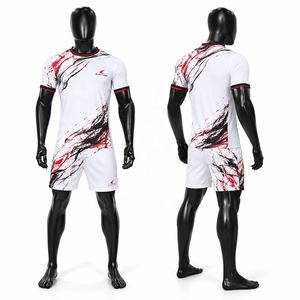 Conjunto de Camiseta de Fútbol para Hombre, Sublimada, Manga Corta, Absorbe la Humedad, para Todas las Temporadas, Uniforme de Equipo para Adultos - Product Image 1