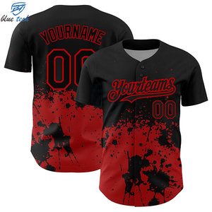 High Quality Custom Baseball Jersey Short Plus Size Breathable Quick Dry Custom Team Uniforms Sublimation Printed Jerseys Custom - Product Image 1