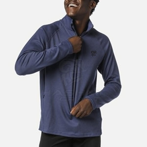 Sweat-shirt à col zippé pour homme de qualité supérieure, tissu en polaire doux, chaud et confortable, pull décontracté d'hiver pour un usage quotidien - Product Image 2