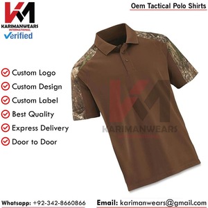 Chemises polo tactiques professionnelles pour les entreprises de vêtements de travail, dotées d'une construction textile respirante et d'un branding personnalisé - Product Image 5