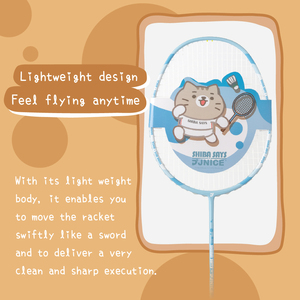Raquette de badminton haute performance SHIBA SAYS X JNICE - Bleu ciel - Product Image 6
