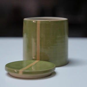 Contemporary Gloss Finish <b>Storage</b> Jar With Precision Fit Lid Space Efficient Design Moisture Resistant <b>Kitchen</b> Organizer - Product Image 4