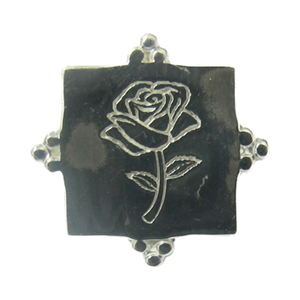 ต่างหูหมุดดอกกุหลาบแกะสลักชาติพันธุ์เงิน925เครื่องประดับขายส่งโรงงานในประเทศไทย - Product Image 1