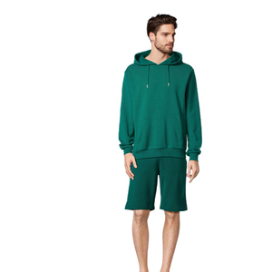 Shorts décontractés pour hommes 100 % coton de haute qualité, prix de gros, respirants, taille élastique, cordon de serrage réglable, shorts de course unis - Product Image 3