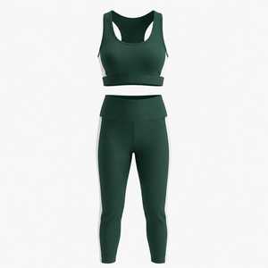 Ensemble de yoga pour femmes, 2 pièces, vêtements de fitness, tenue de sport extensible, vêtements de sport respirants, ensemble d'entraînement, vêtements pour un style de vie actif - Product Image 1