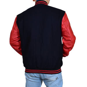 Veste de baseball universitaire pour homme avec logo brodé en chenille personnalisé, manches longues, veste de sport, de travail, d'école, veste varsity - Product Image 5